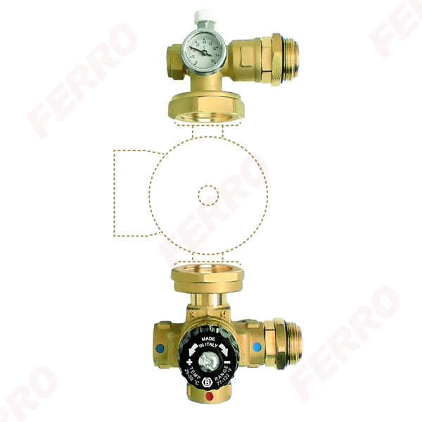 Set de amestec podele calde Ferro GM-WP fara pompa