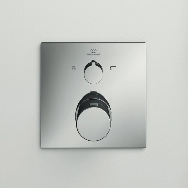 Baterie duș încastrată termostatată 2 cai Ideal Standard Ceratherm C100 Chrome — 3