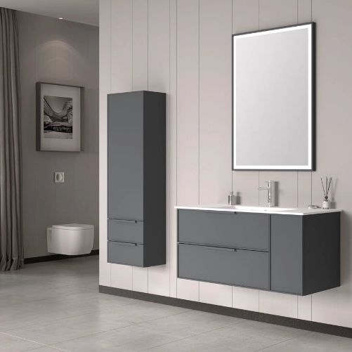 Dulap penal ORKA Solid 138x40x32 Anthracite matt